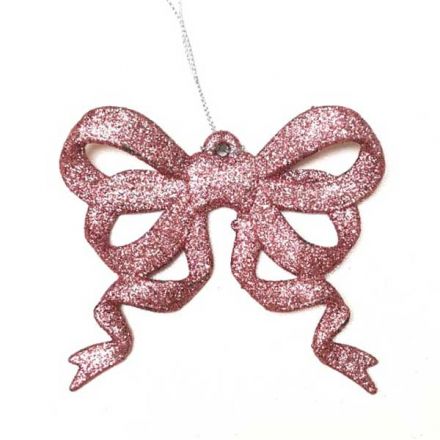 Pink bow decoration
